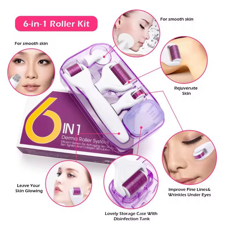 Dermaroller 6 En 1 Rodillo